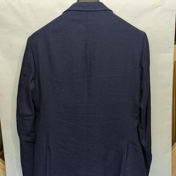Tailorbyrd 40R Linen Jacket Navy Blue - Picture 4 of 6